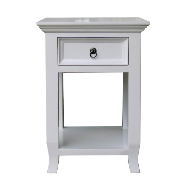 white bedside